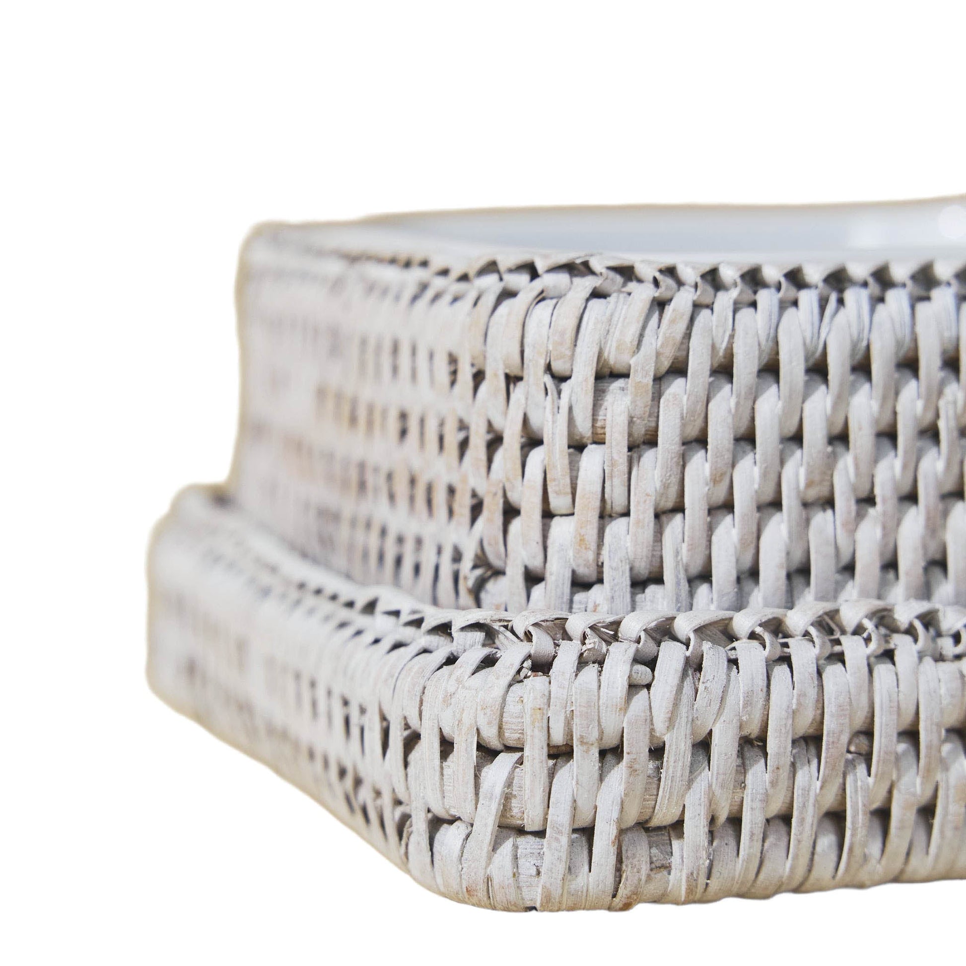 Rattan Üçlü Servis Seti