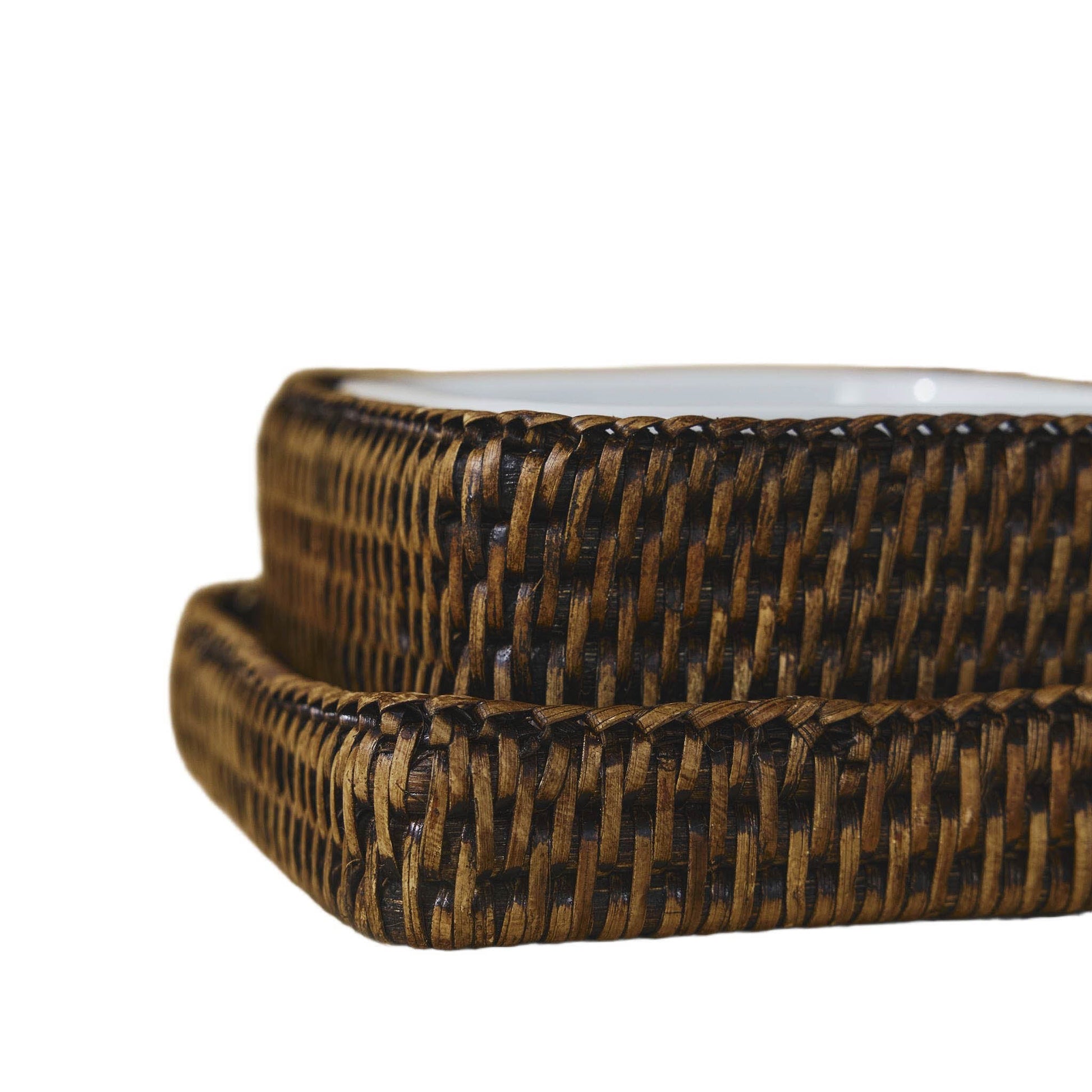 Rattan Üçlü Servis Seti