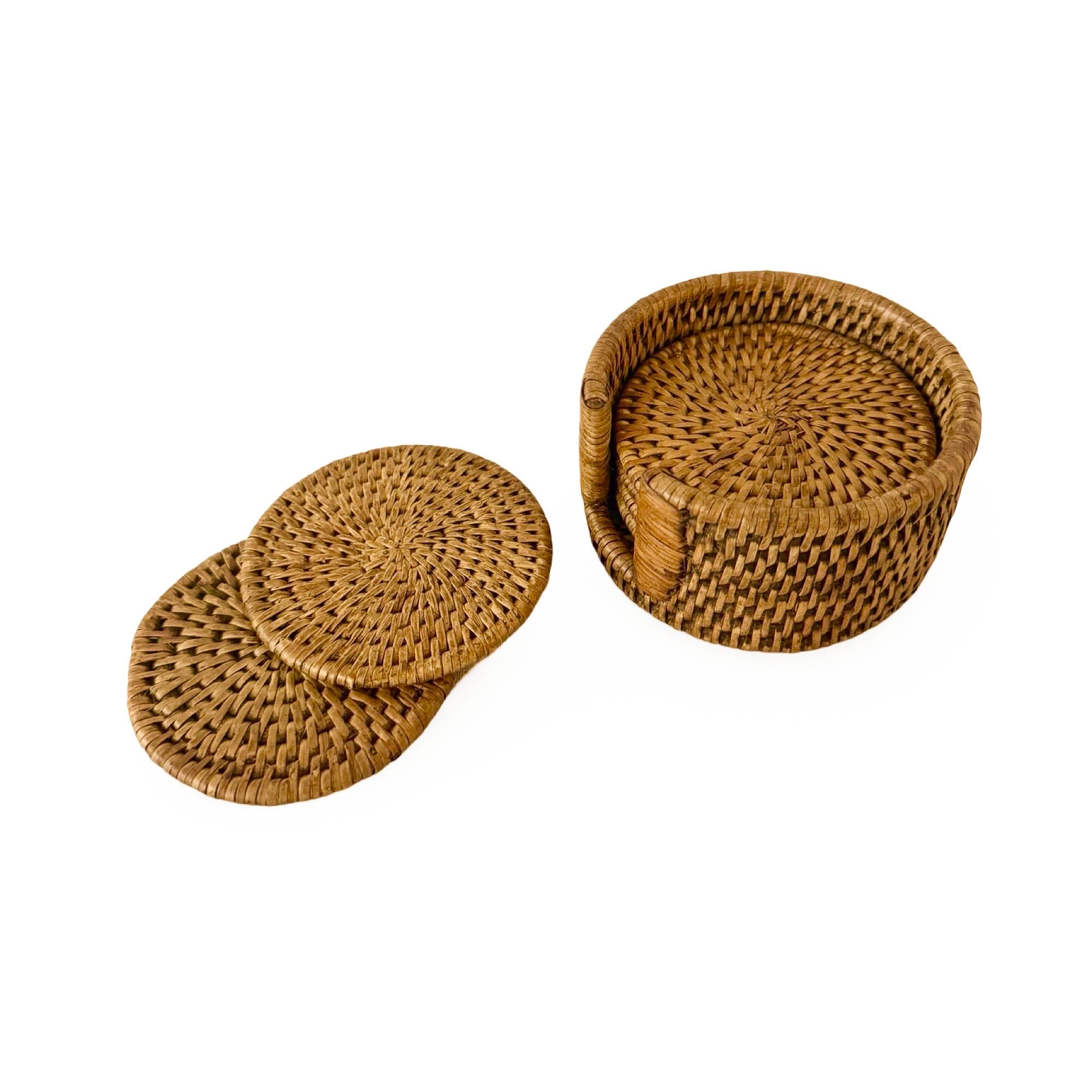 Rattan Bardak Altlığı (6'lı Set)
