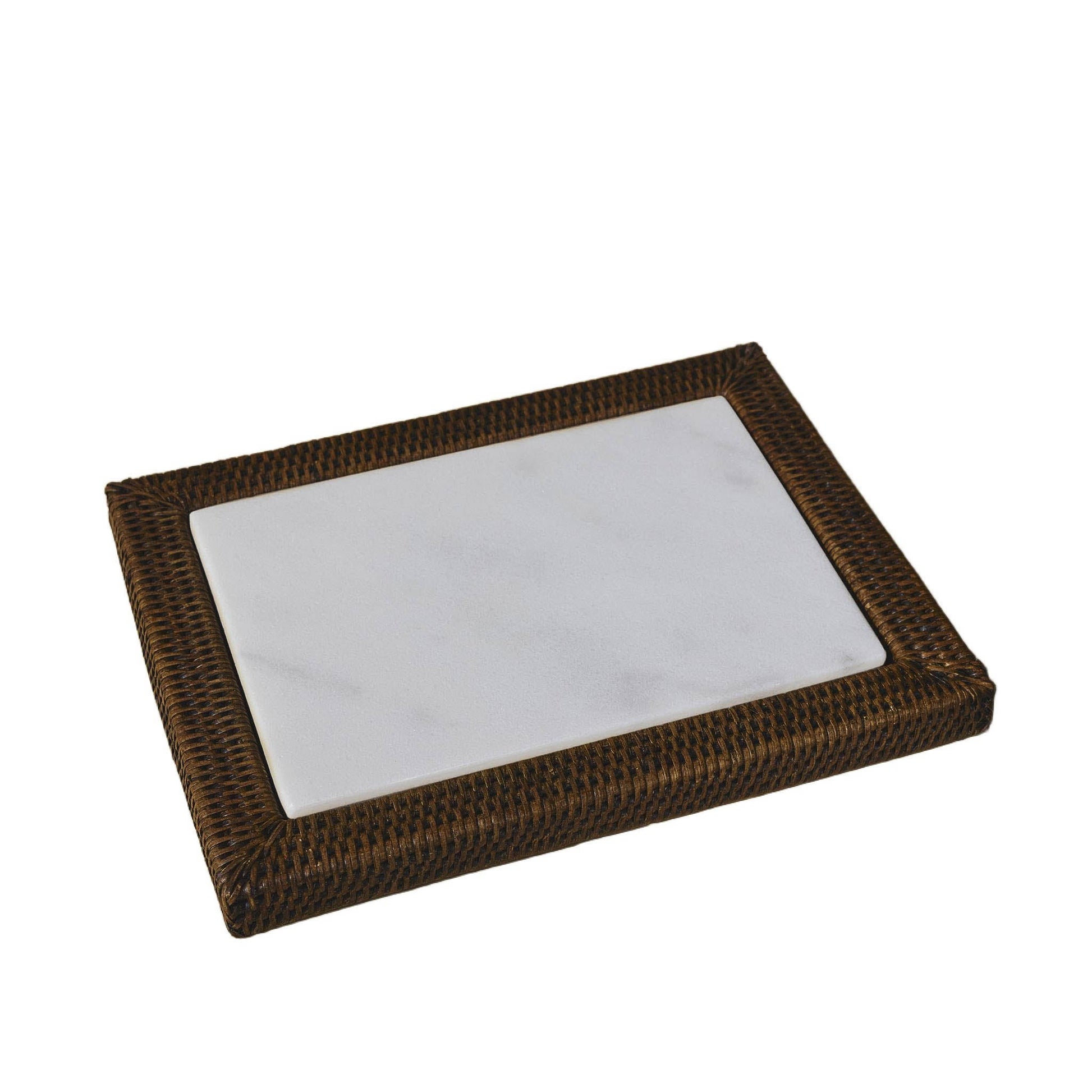 Dikdörtgen Rattan Peynir Tabağı