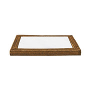 Dikdörtgen Rattan Peynir Tabağı