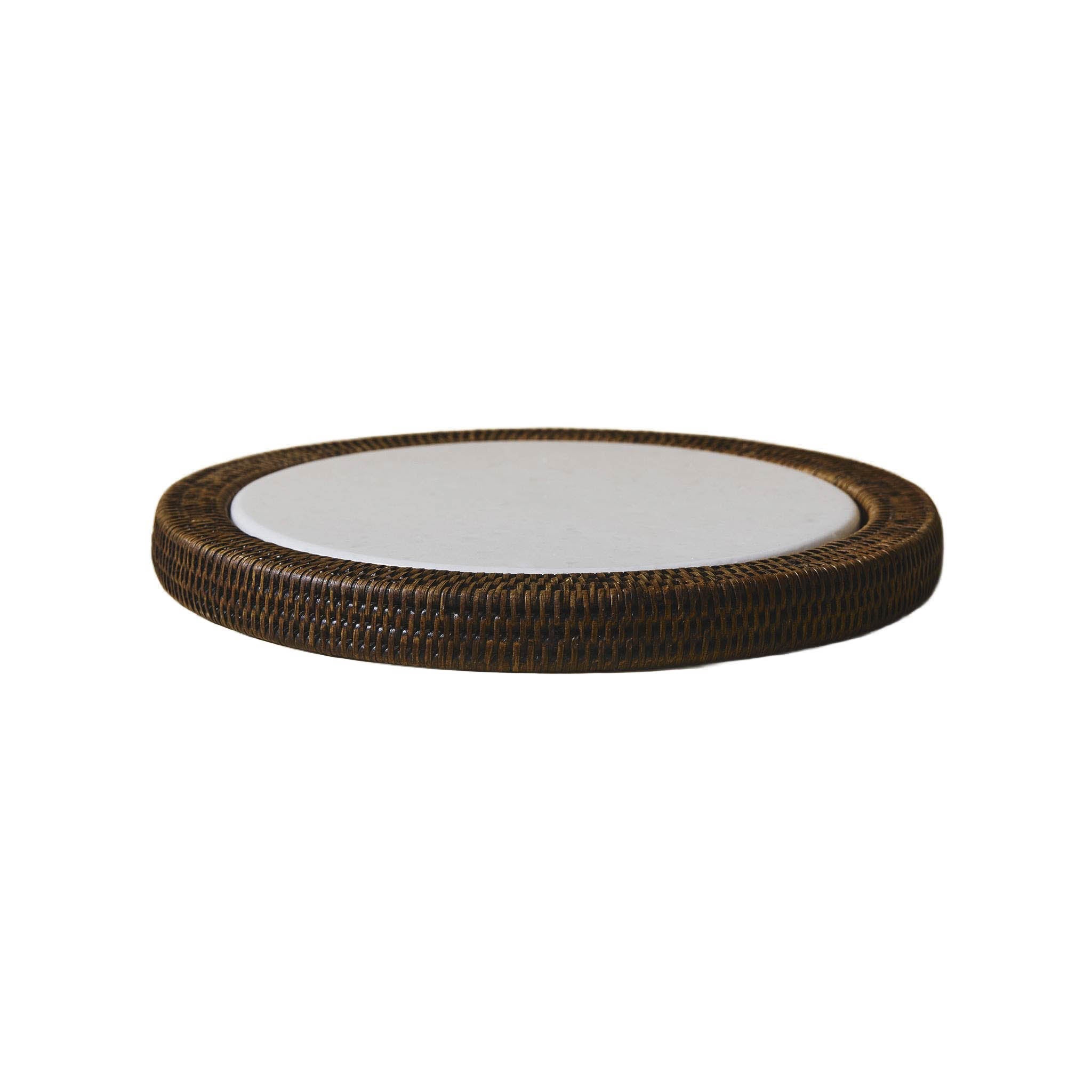 Yuvarlak Rattan Peynir Tabağı