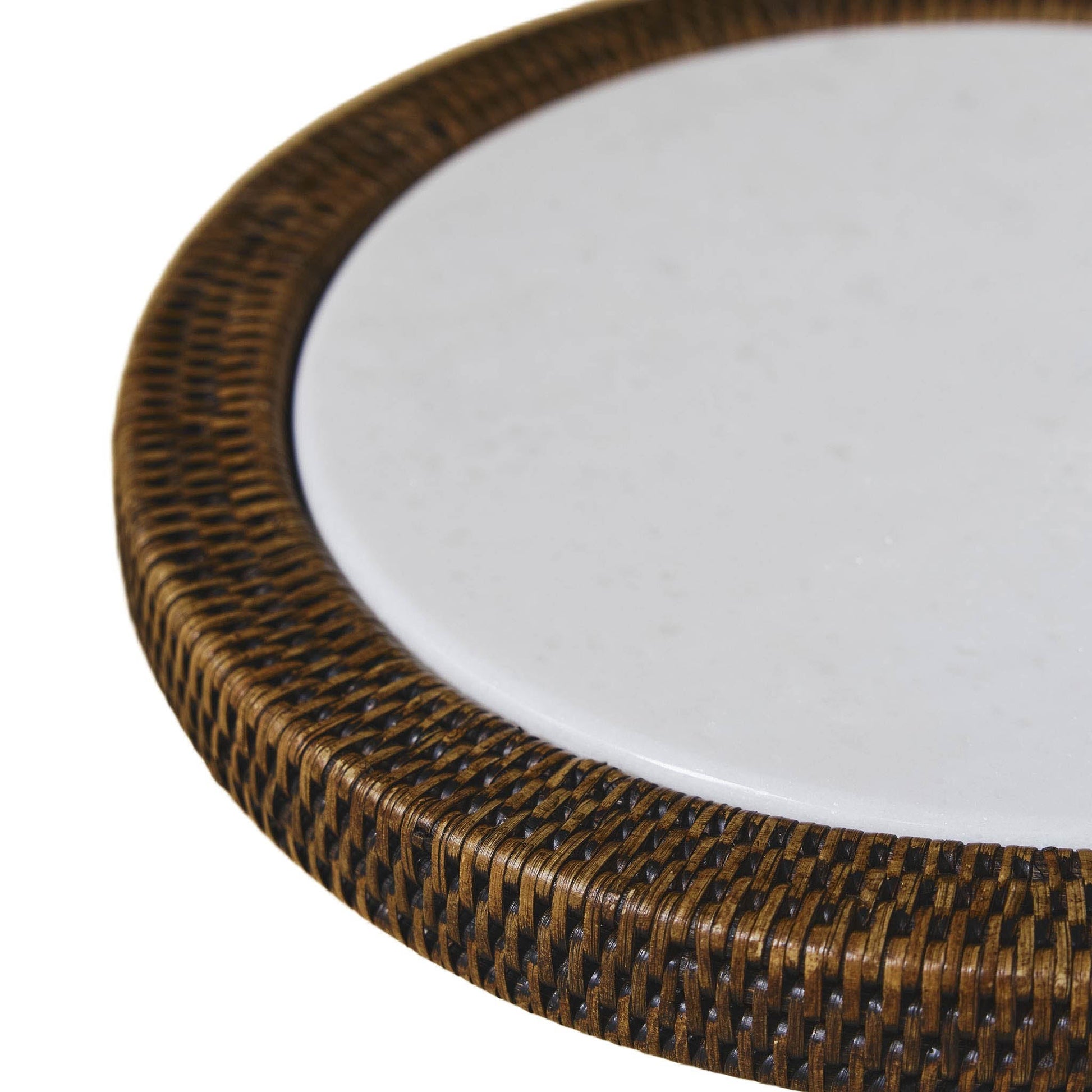 Yuvarlak Rattan Peynir Tabağı