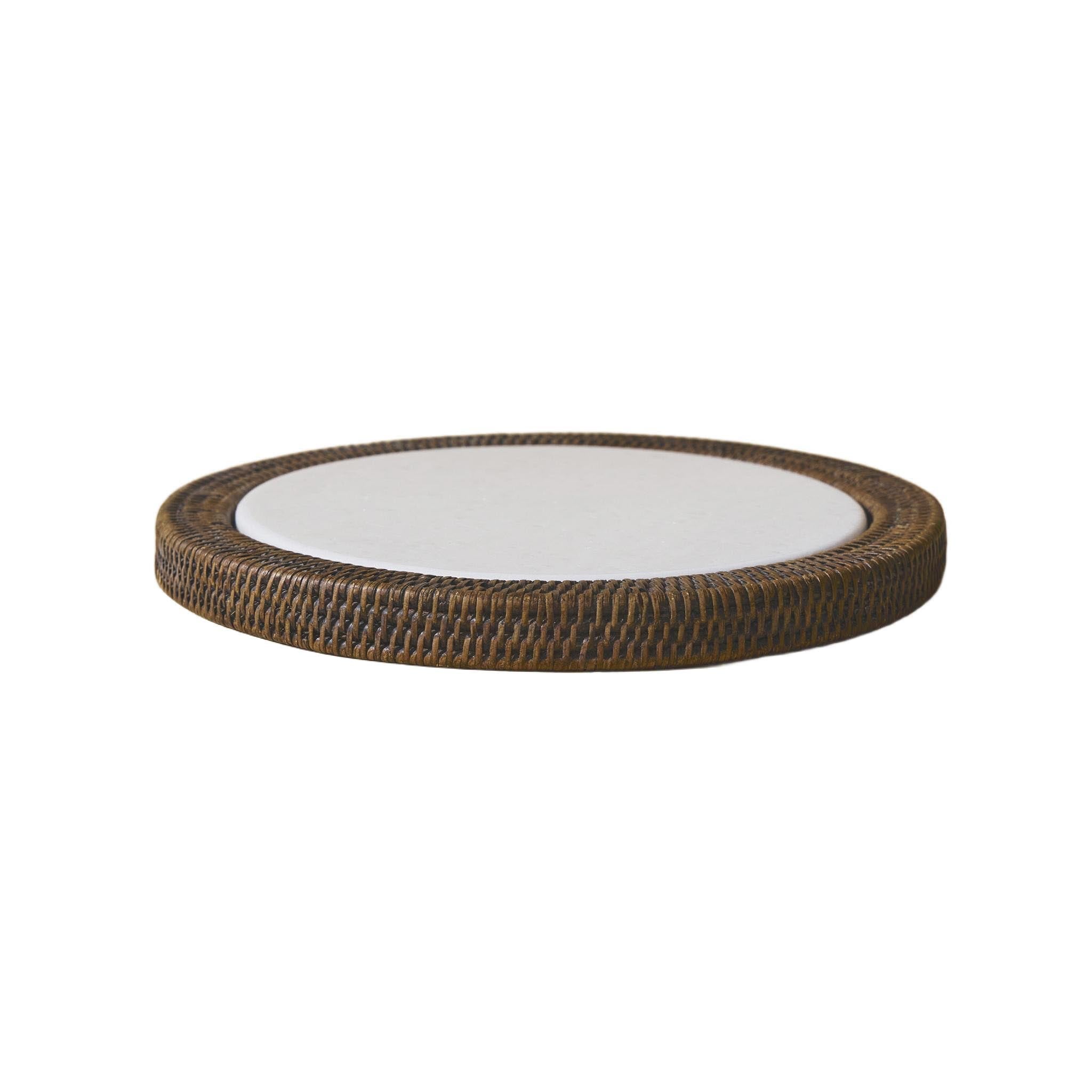 Yuvarlak Rattan Peynir Tabağı
