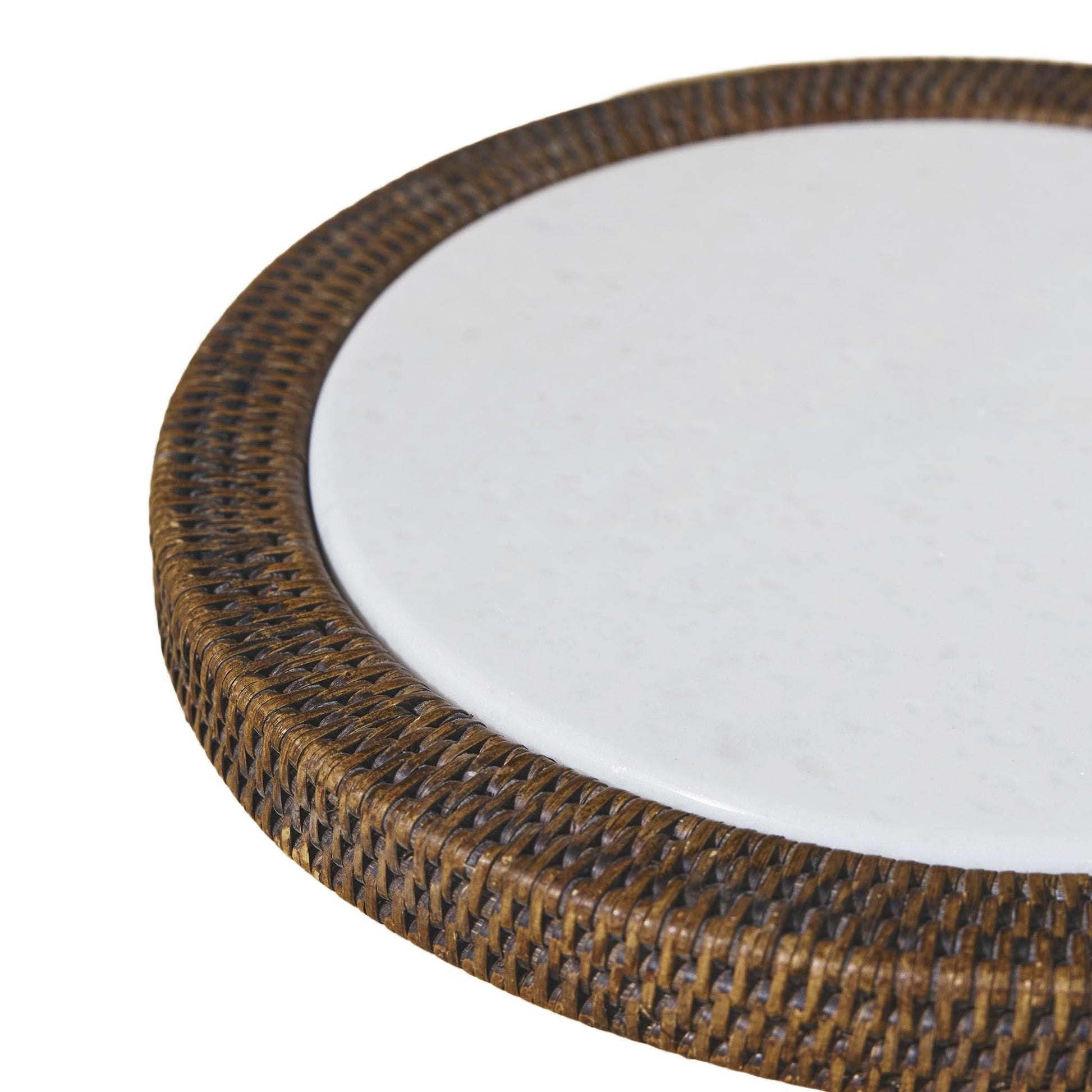 Yuvarlak Rattan Peynir Tabağı