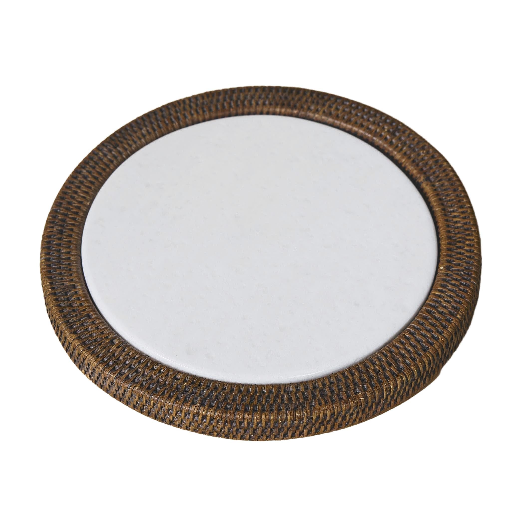 Yuvarlak Rattan Peynir Tabağı