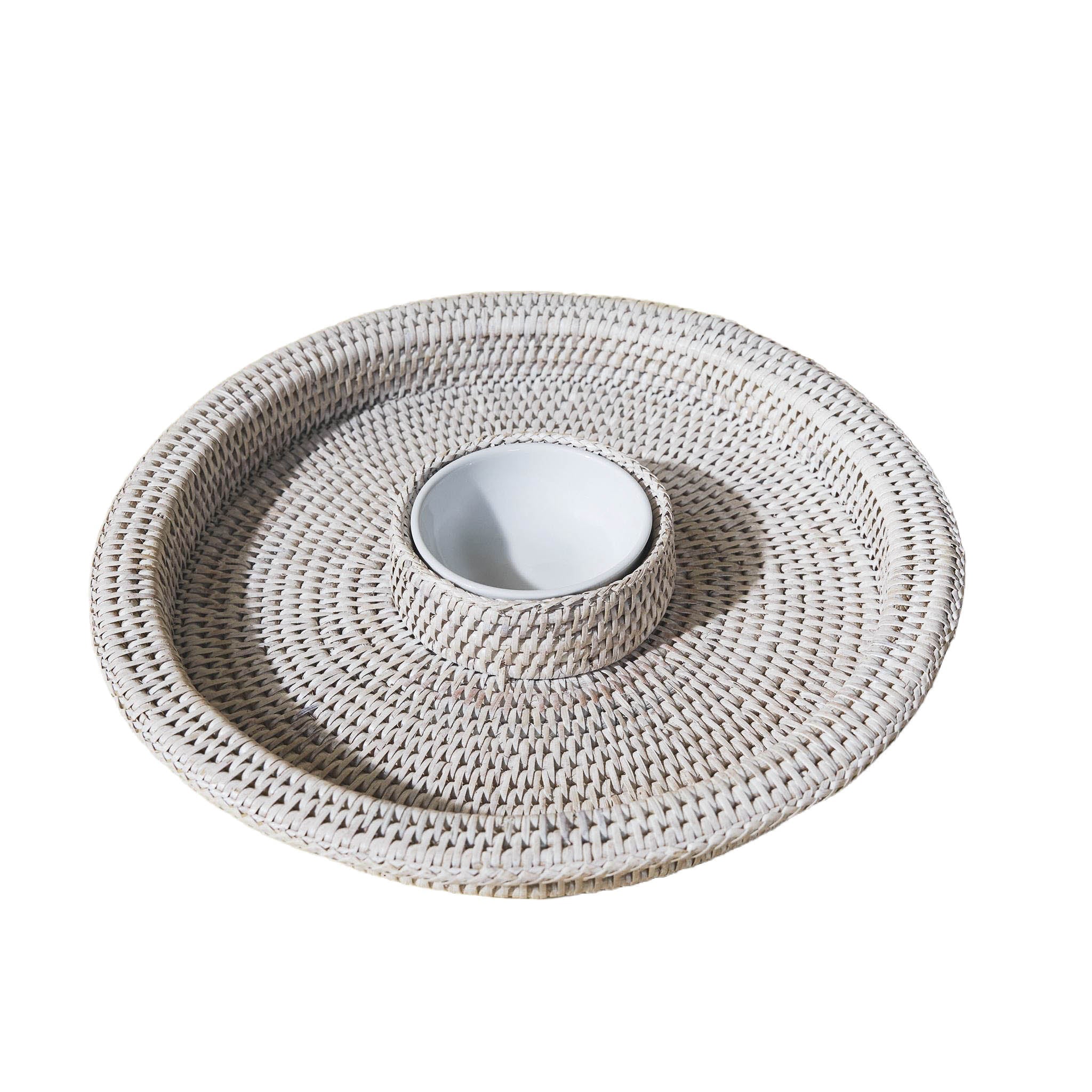 Rattan Atıştırmalık Tepsi