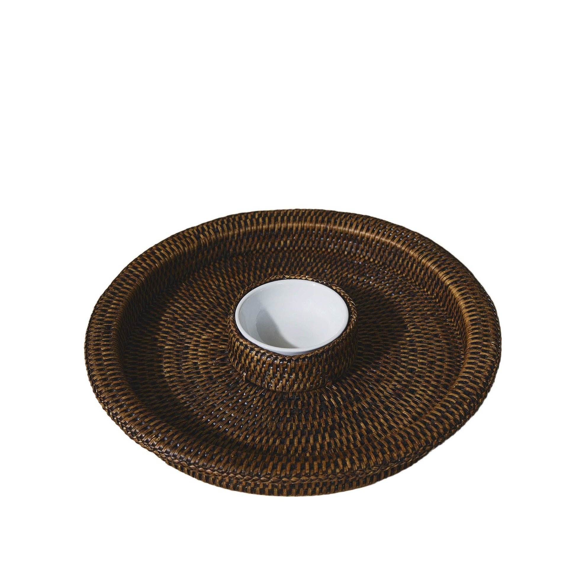 Rattan Atıştırmalık Tepsi