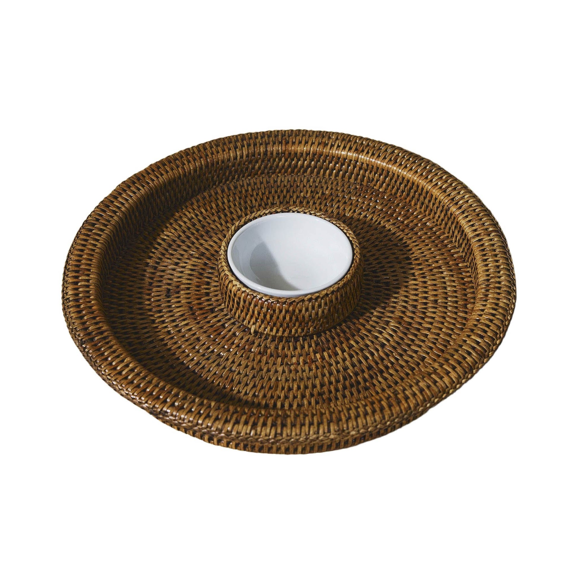 Rattan Atıştırmalık Tepsi
