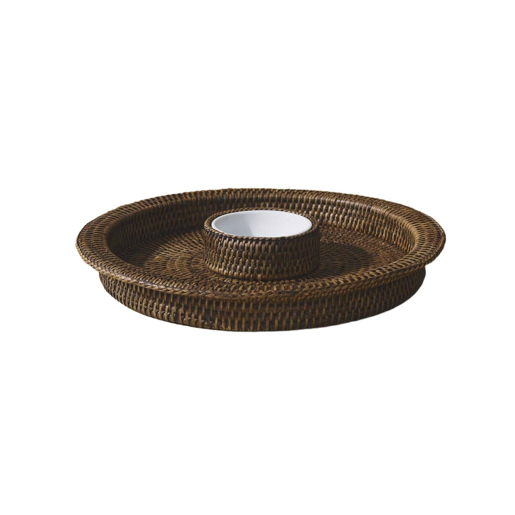 Rattan Atıştırmalık Tepsi
