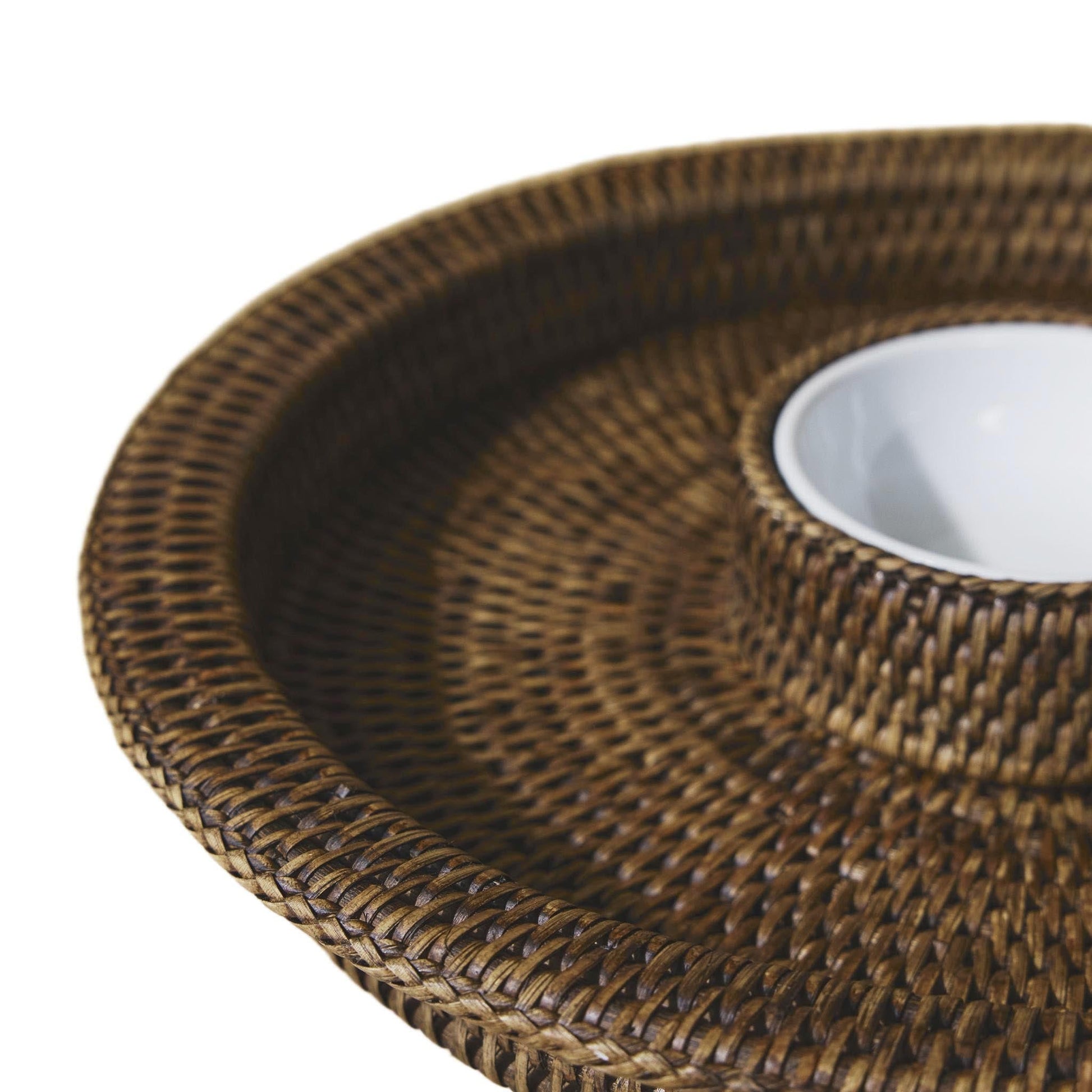 Rattan Atıştırmalık Tepsi