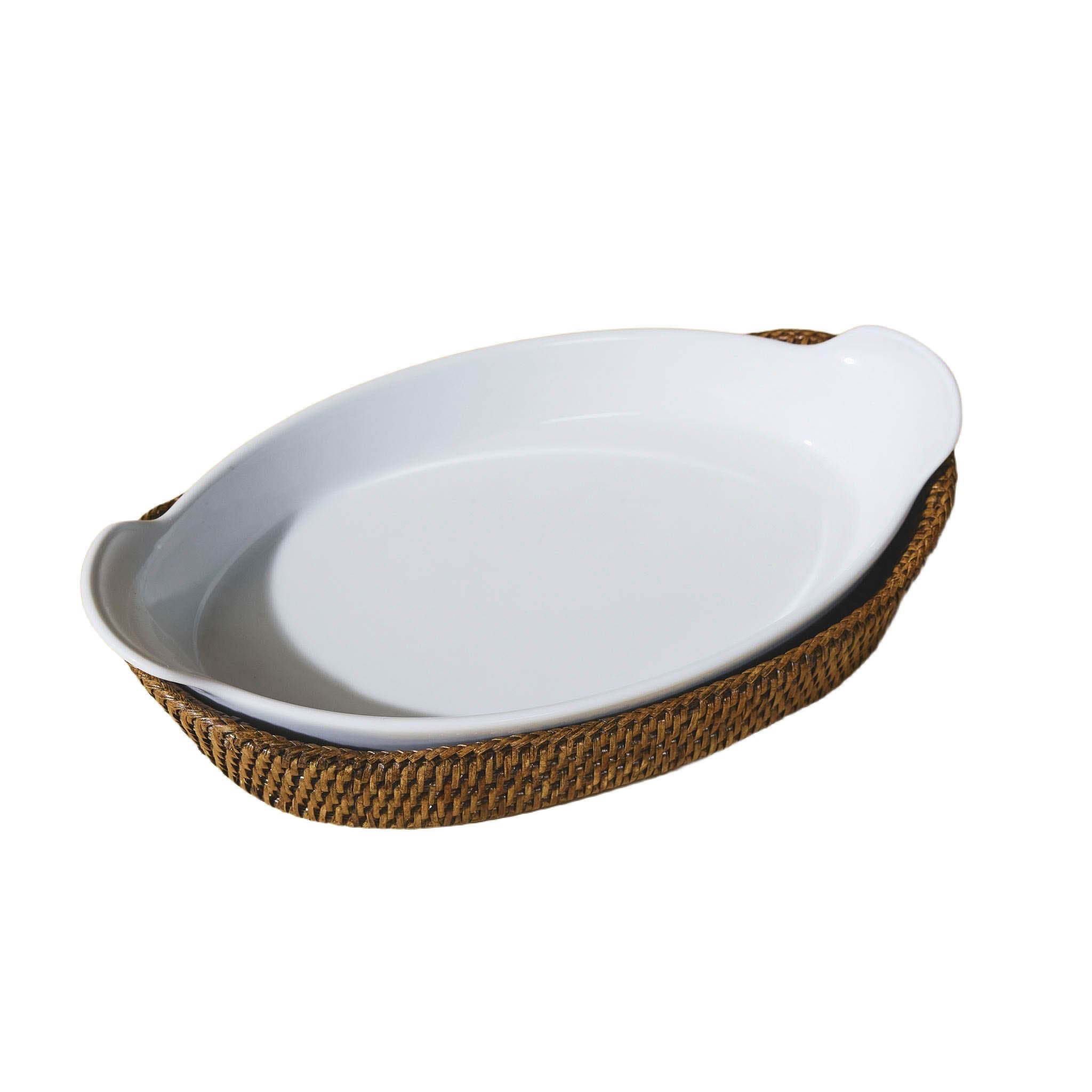 Gondol Rattan Fırın Kabı