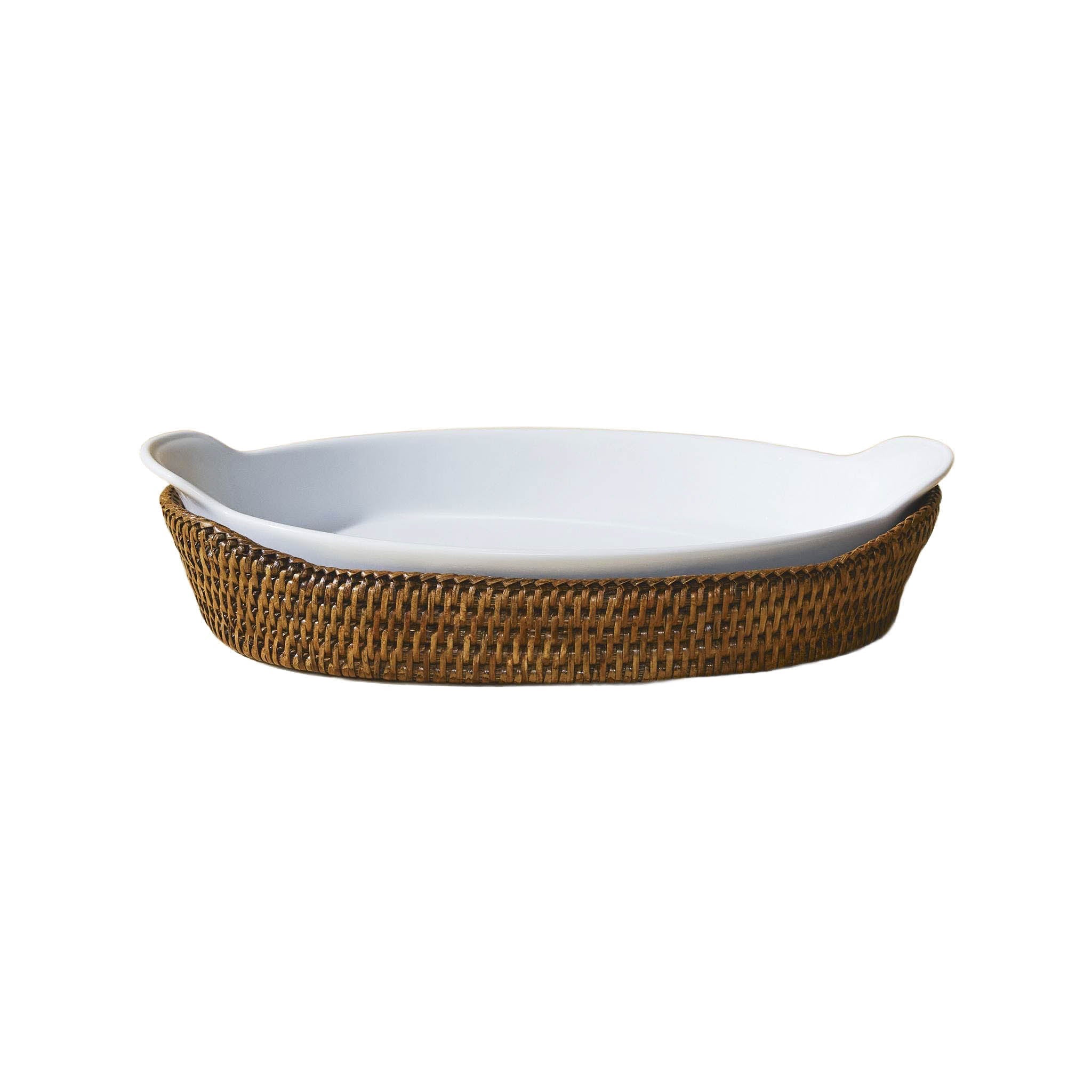 Gondol Rattan Fırın Kabı