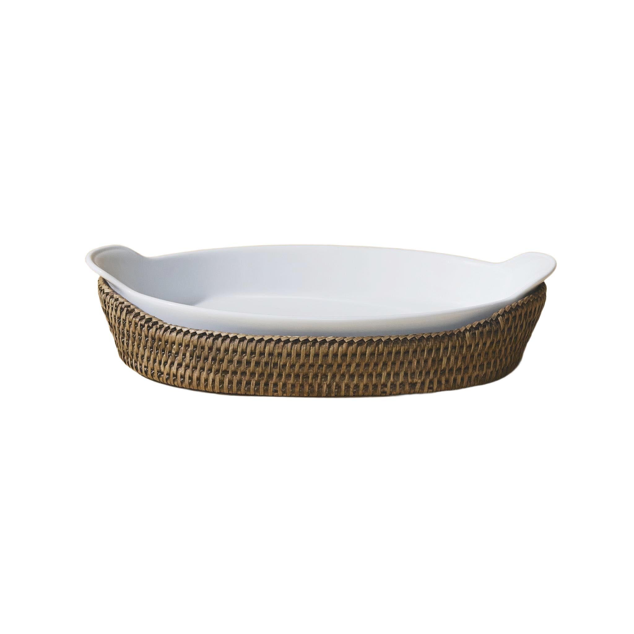 Gondol Rattan Fırın Kabı