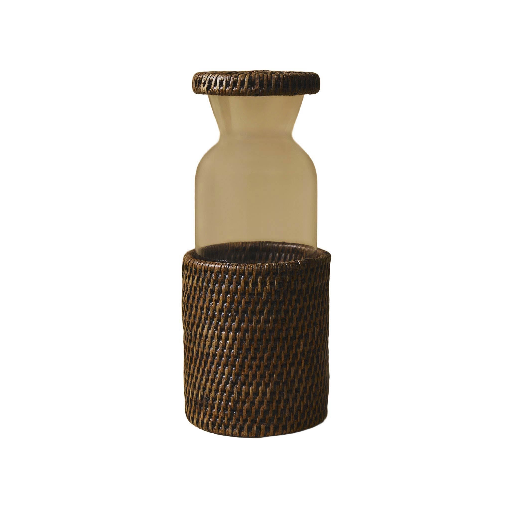 Vintage Rattan Sürahi