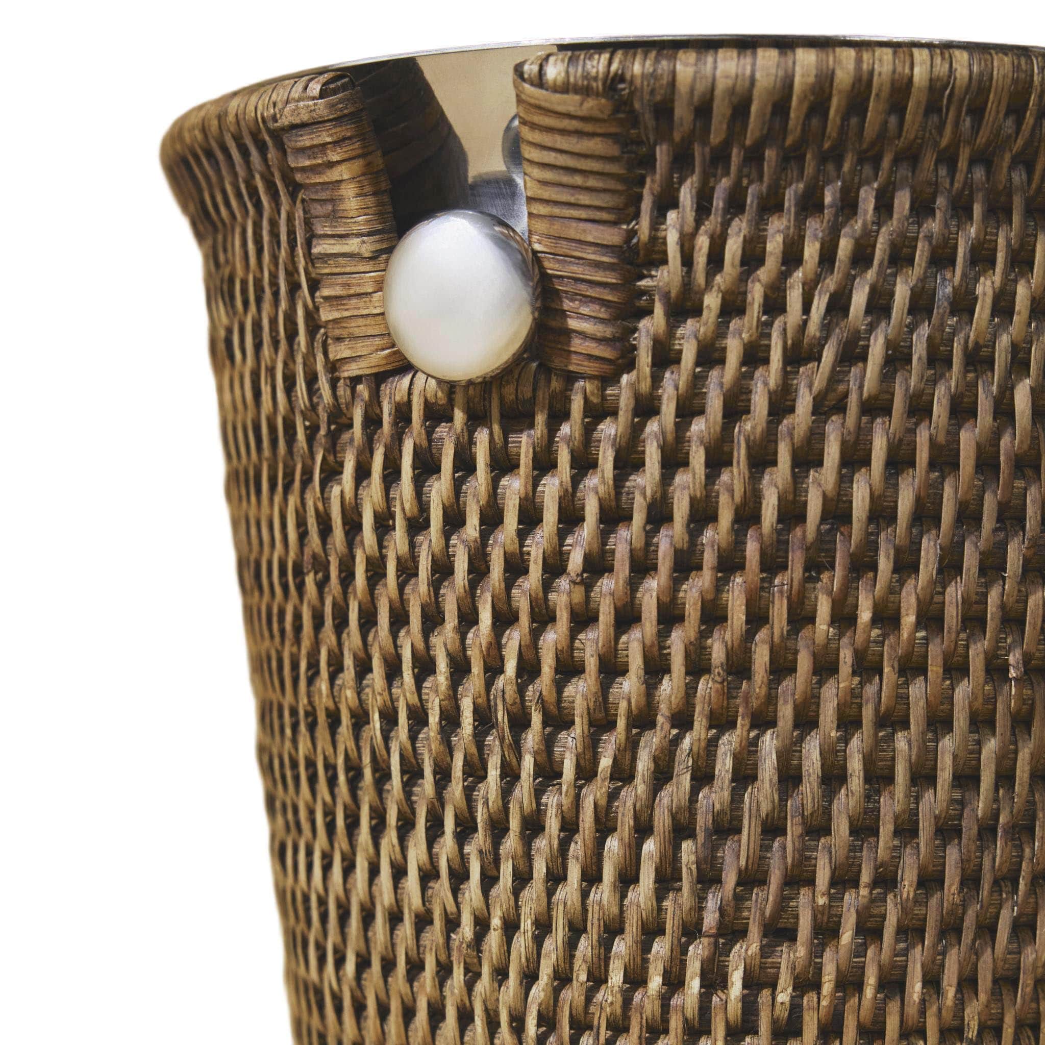 Kahverengi Rattan Şarap Kovası