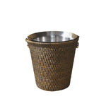 Kahverengi Rattan Şarap Kovası