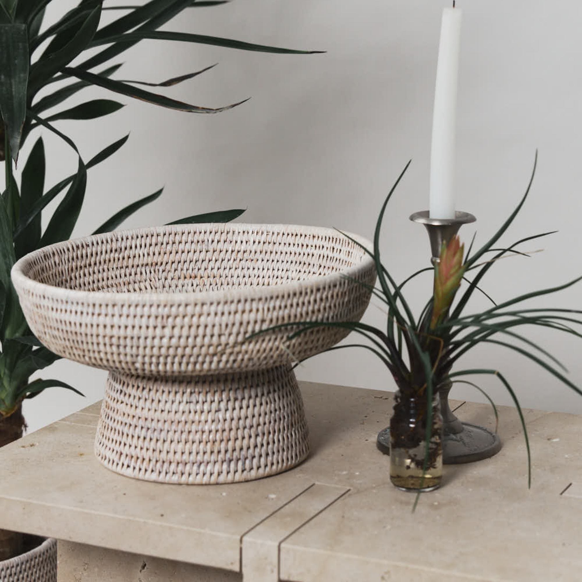 Minimal Rattan Fruit Bowl