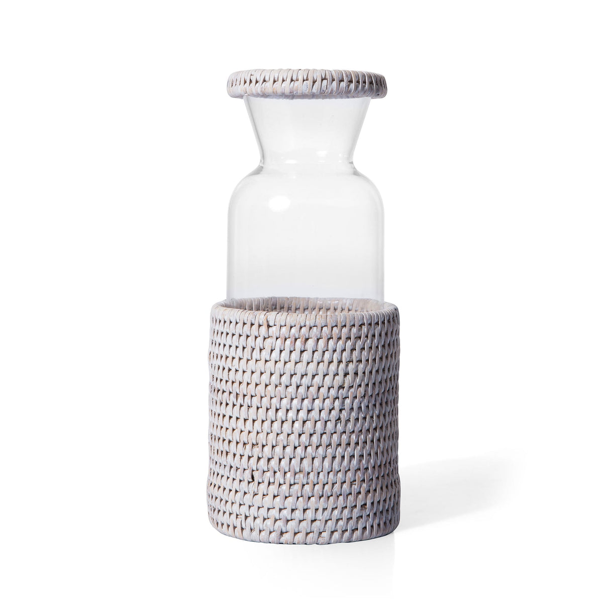 Vintage Rattan Pitcher
