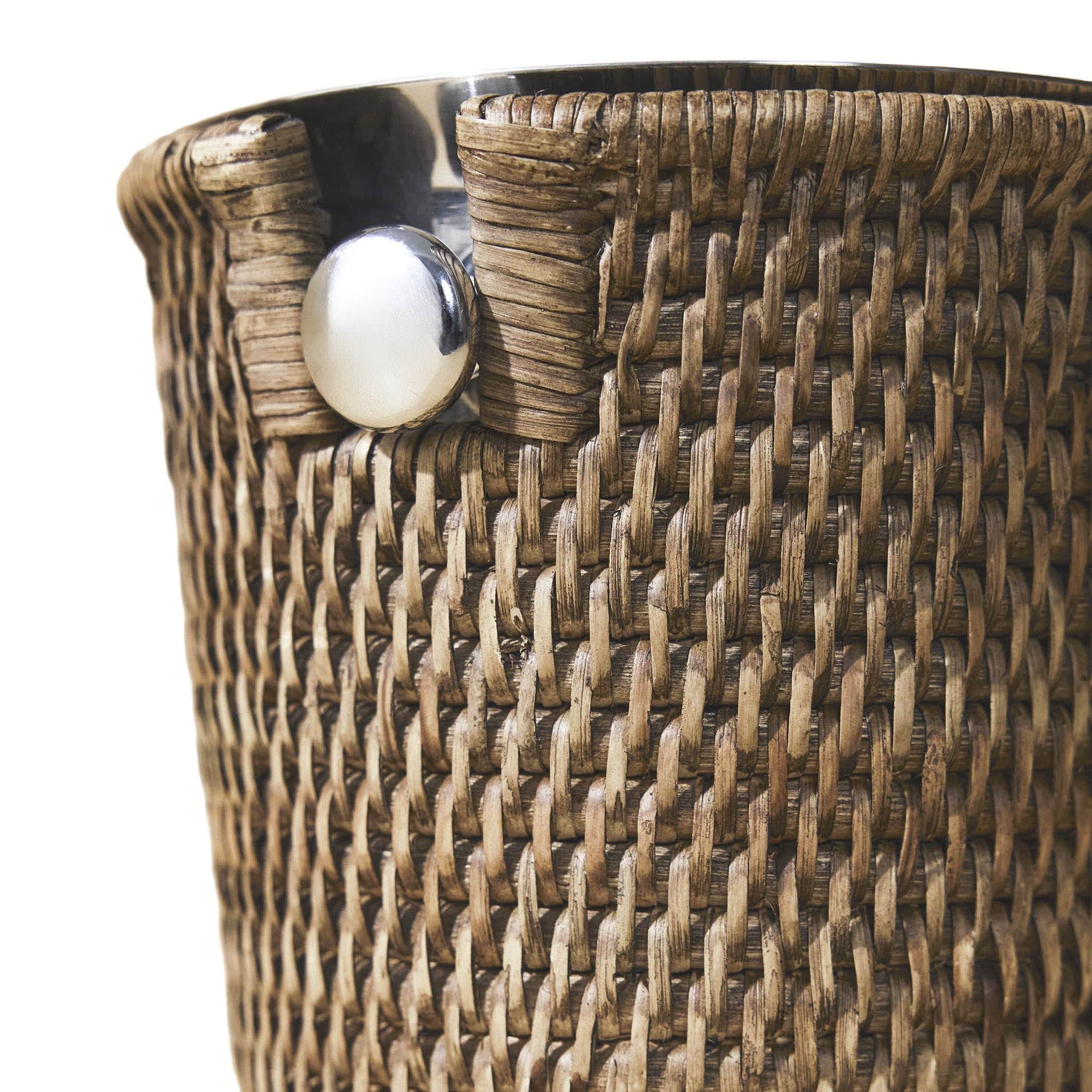 Kahverengi Rattan Buz Kovası