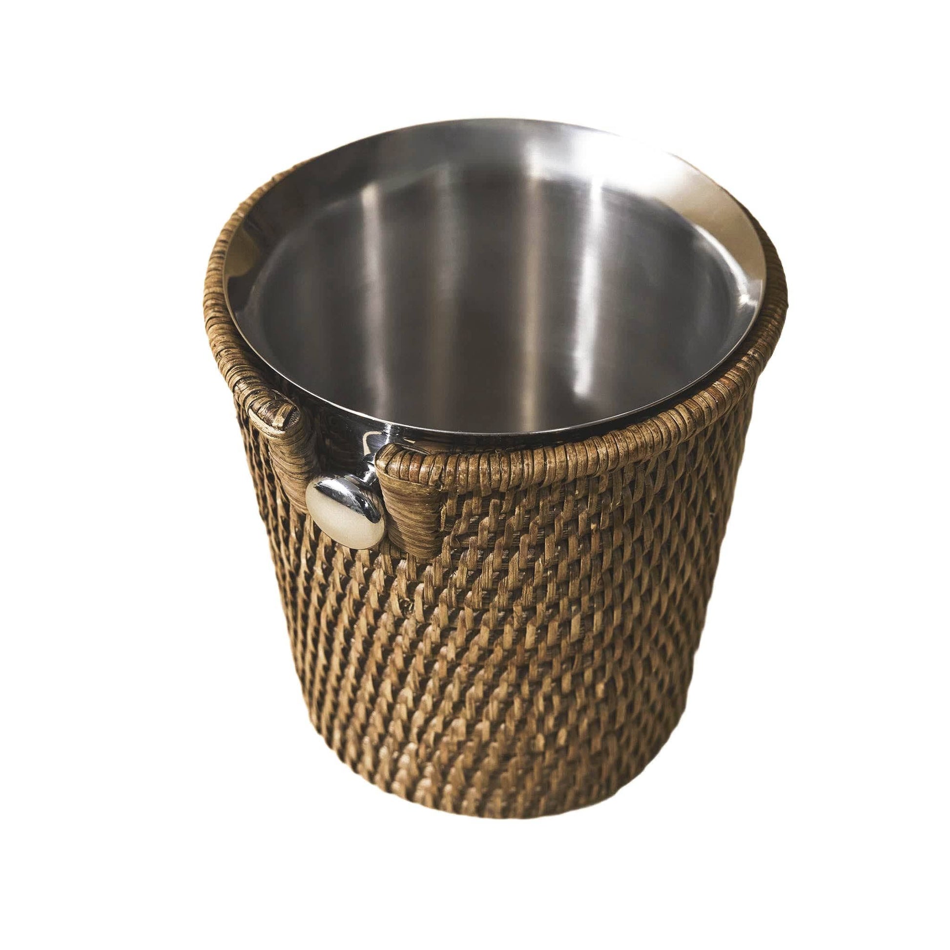 Kahverengi Rattan Buz Kovası
