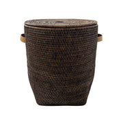 Long Rattan Basket With Lid