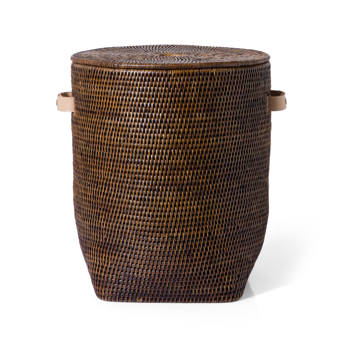 Long Rattan Basket With Lid