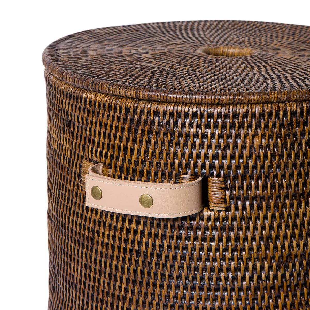Long Rattan Basket With Lid