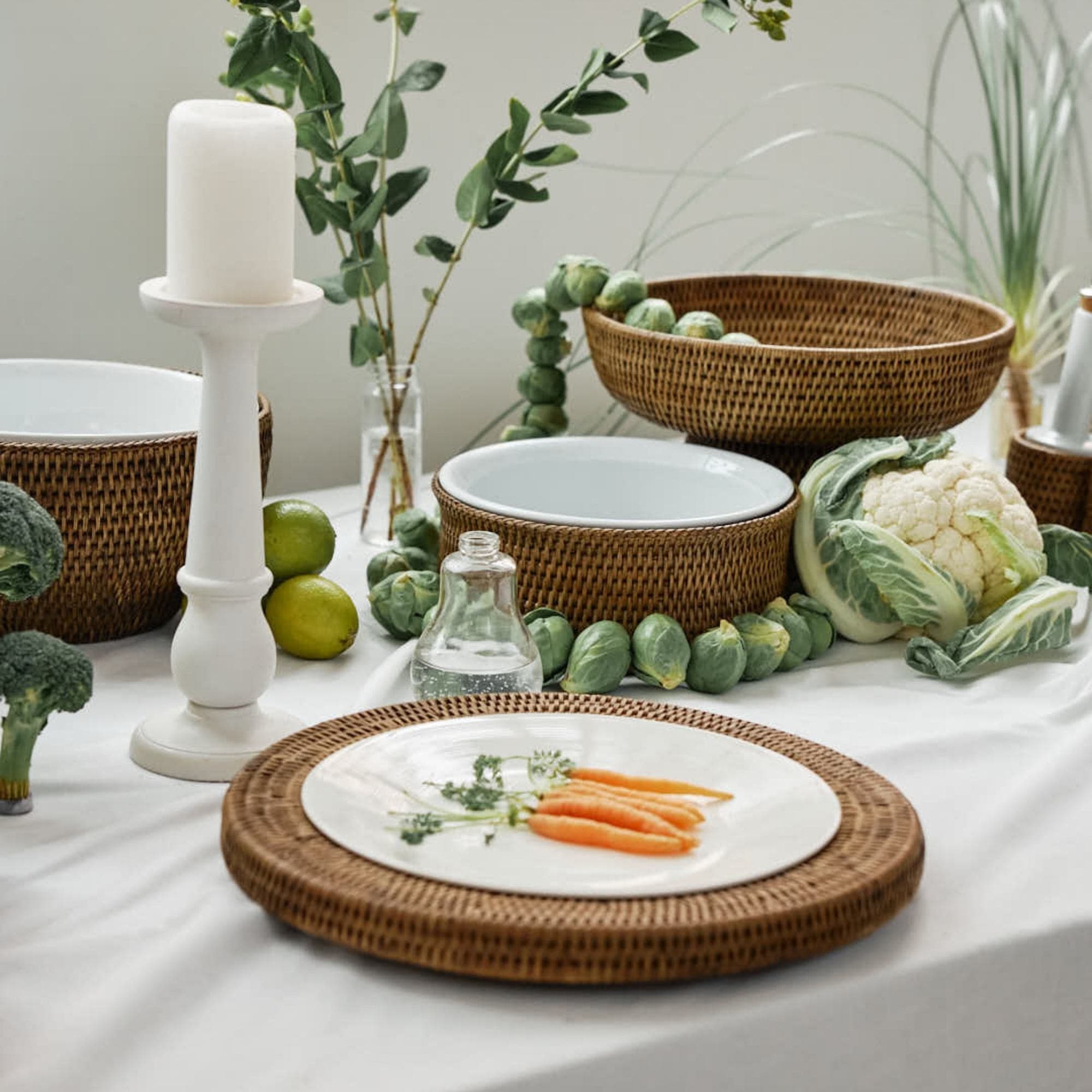 Elevated Rattan Placemat
