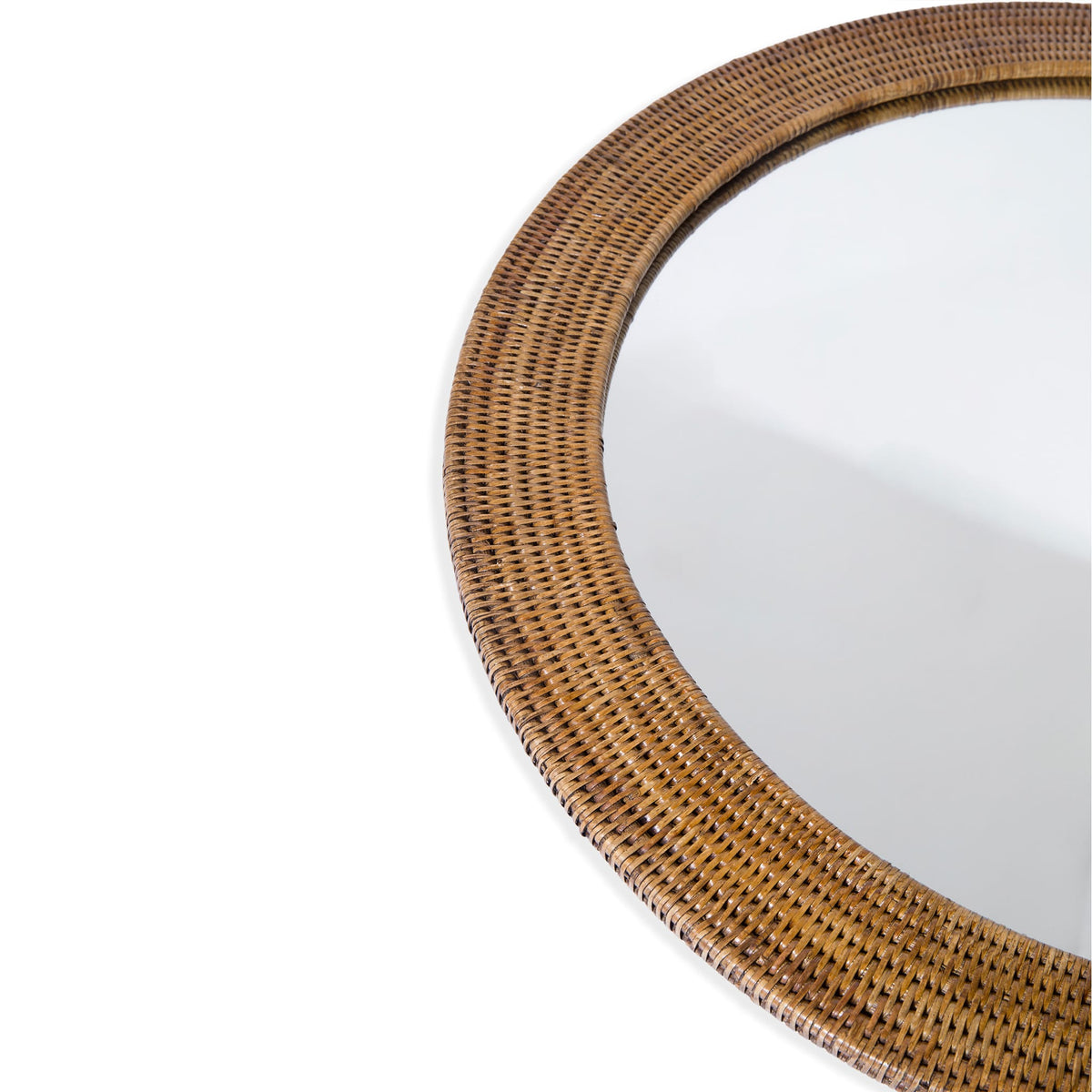 Yuvarlak Rattan Ayna
