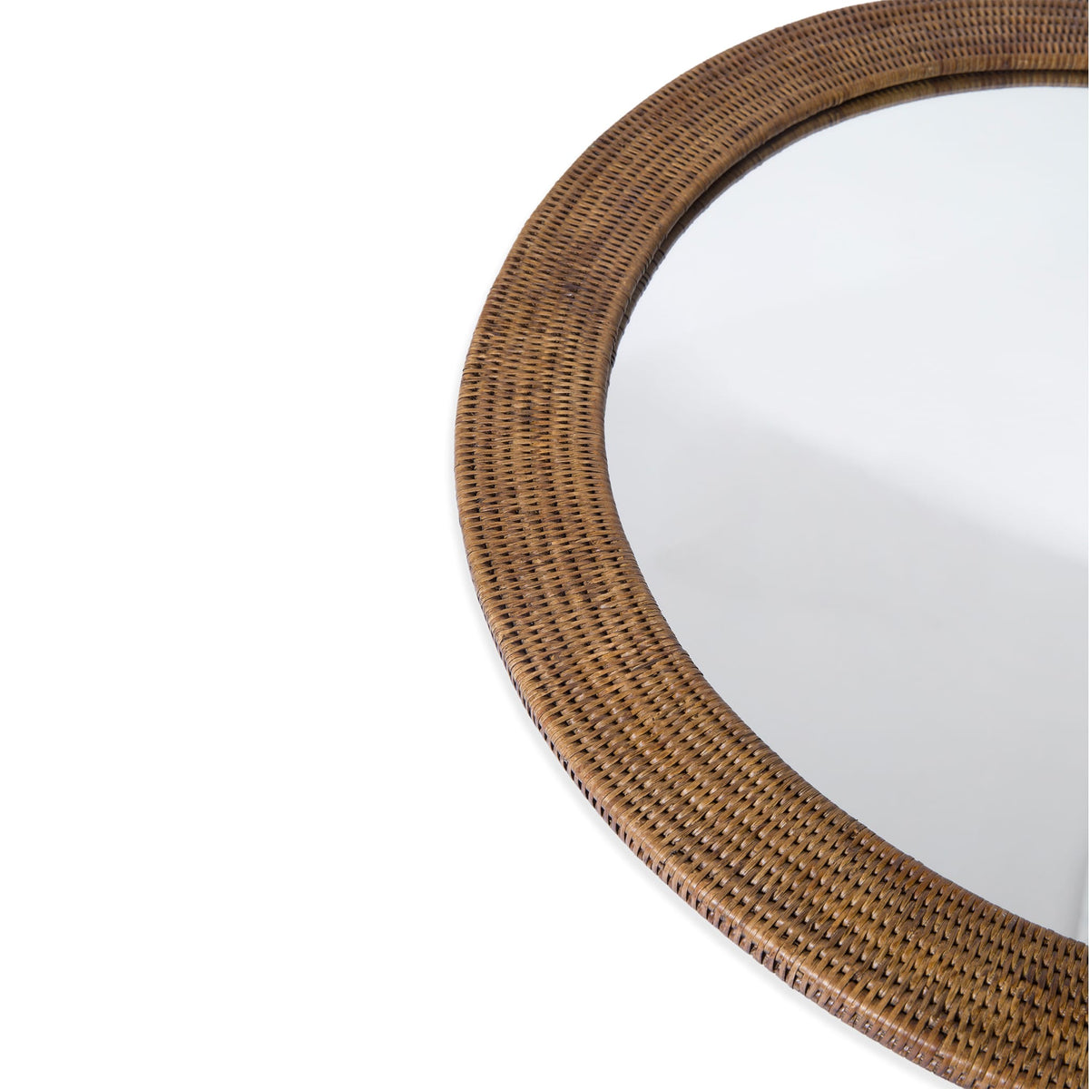 Yuvarlak Rattan Ayna