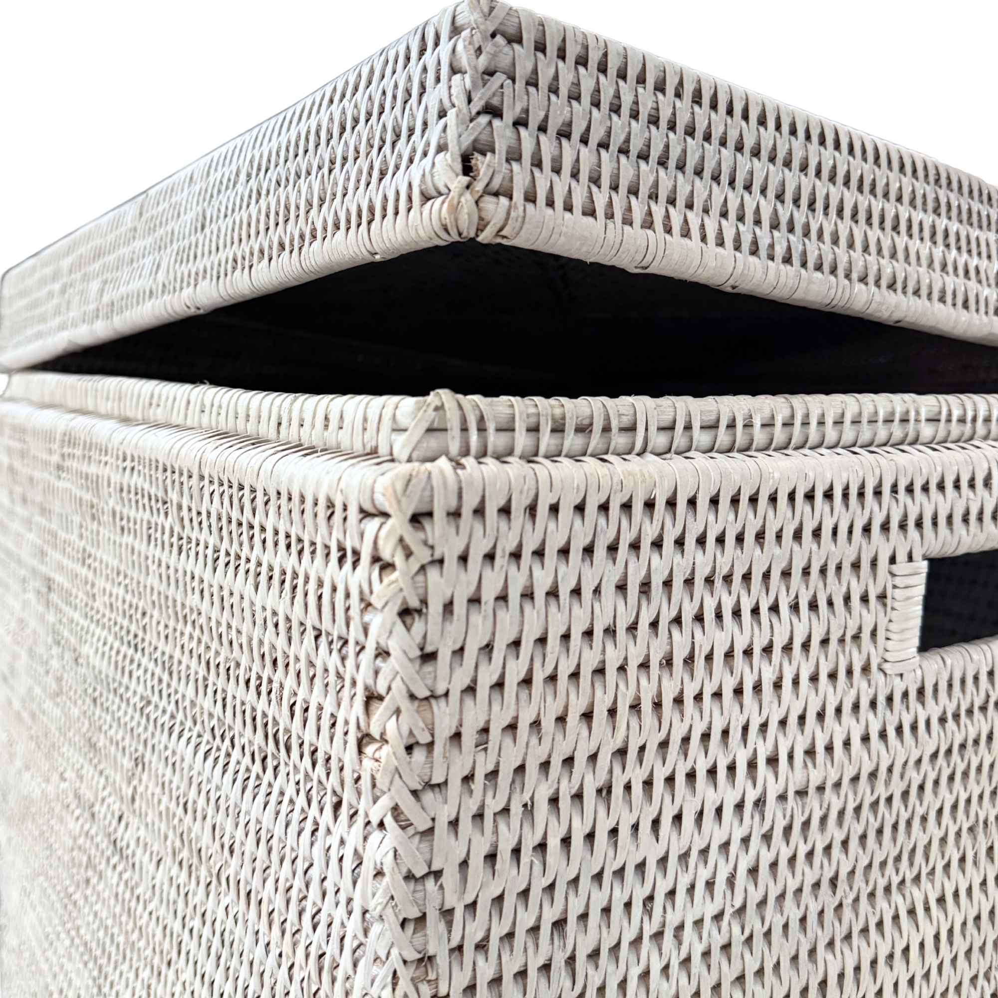 Square Rattan Side Table