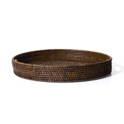 Round Rattan Serving Tray