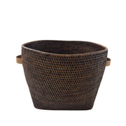 Short Wide Rattan Basket