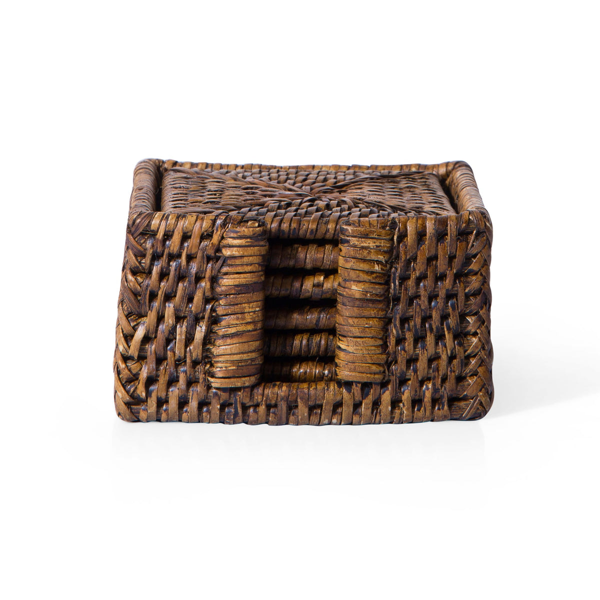 Kare Rattan Bardak Altlığı (6'lı Set)