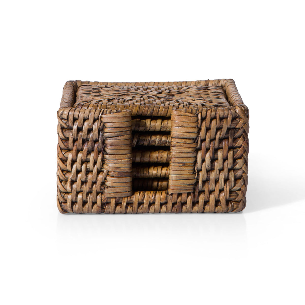 Kare Rattan Bardak Altlığı (6'lı Set)