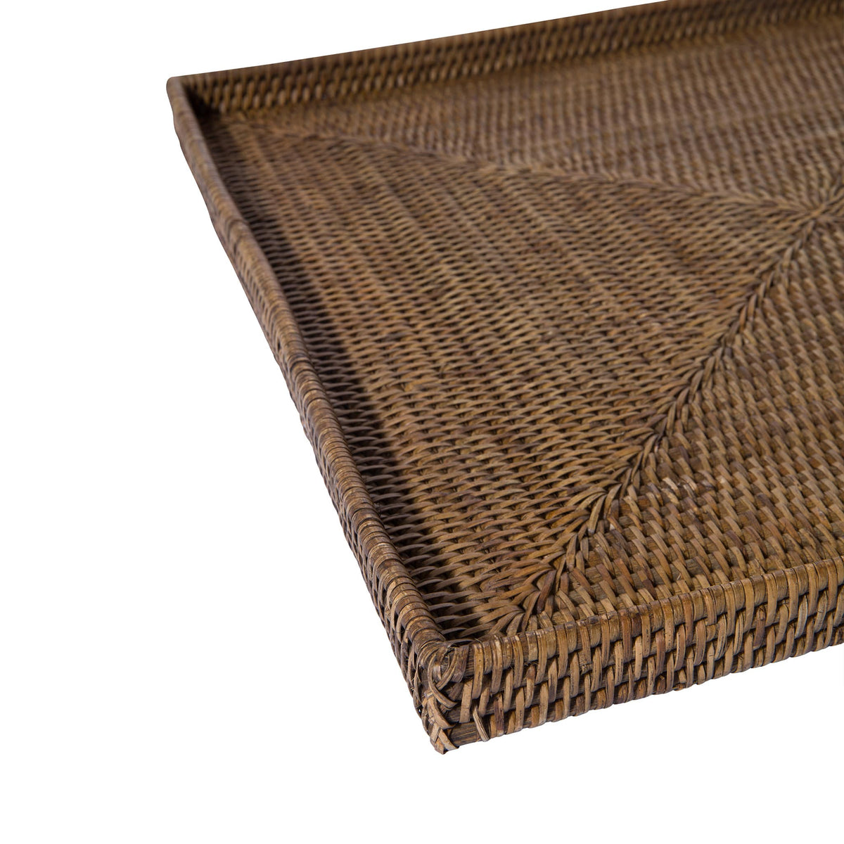 Kare Rattan Masa Tepsisi
