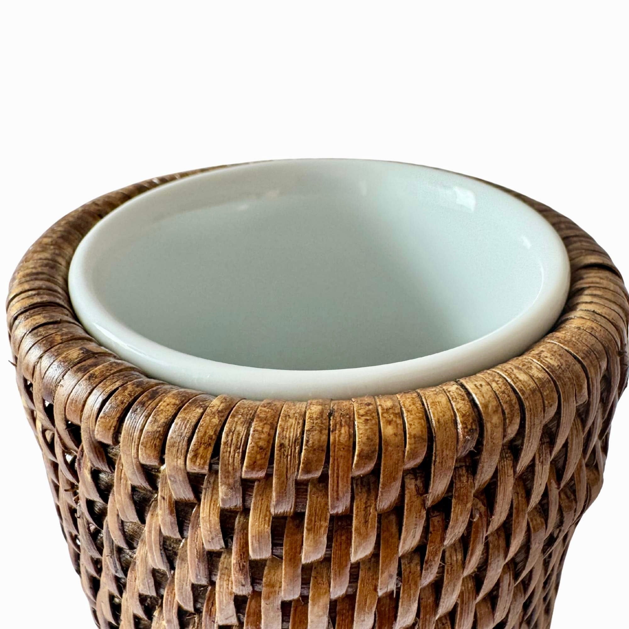 Bal Kahverengi Rattan Diş Fırçalık