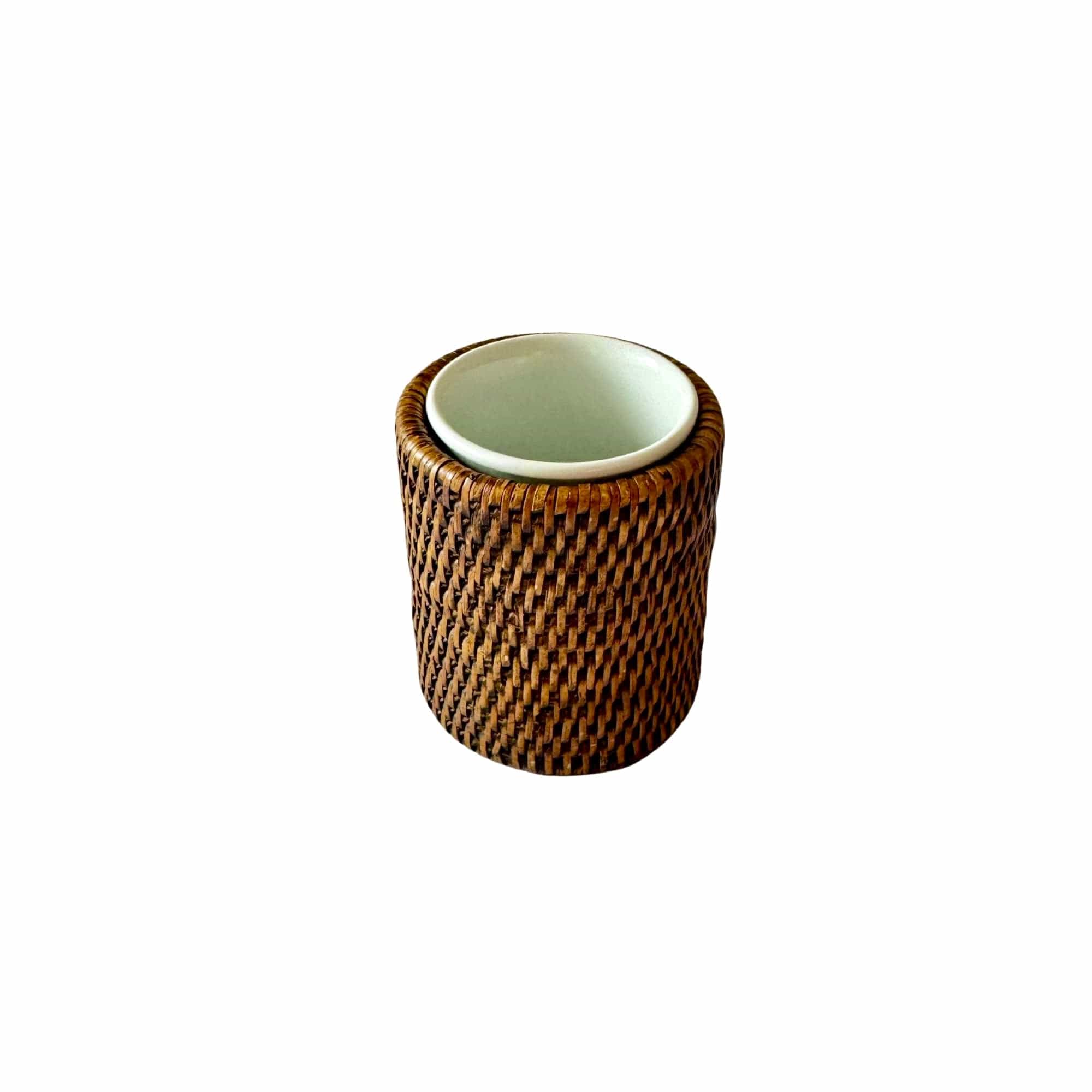Bal Kahverengi Rattan Diş Fırçalık