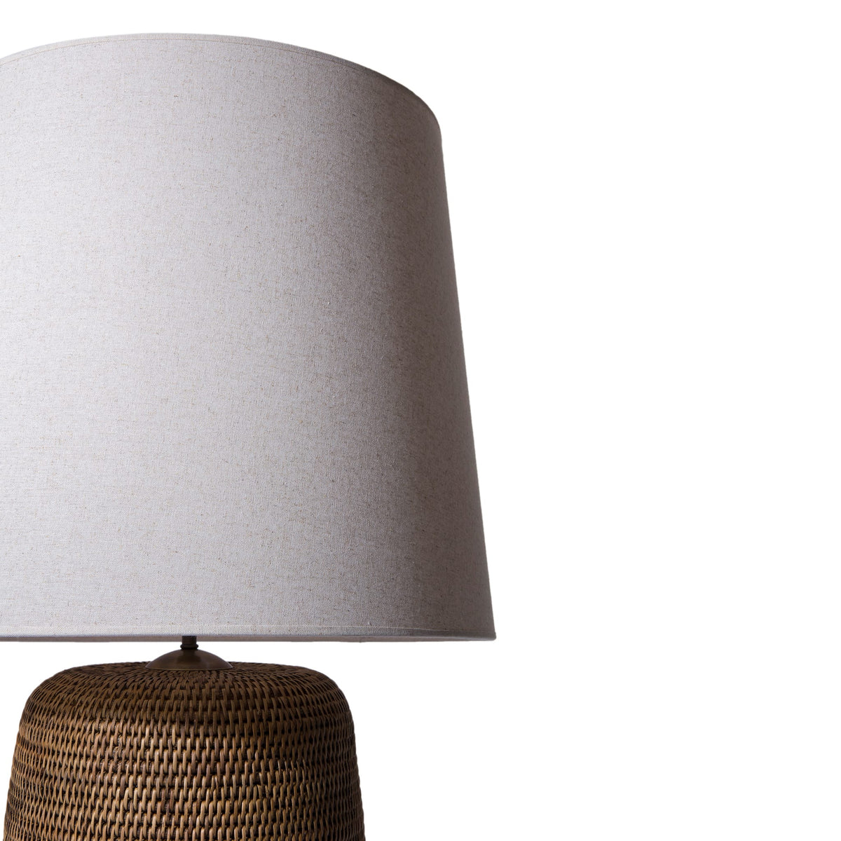 Large Rattan Table Lamp