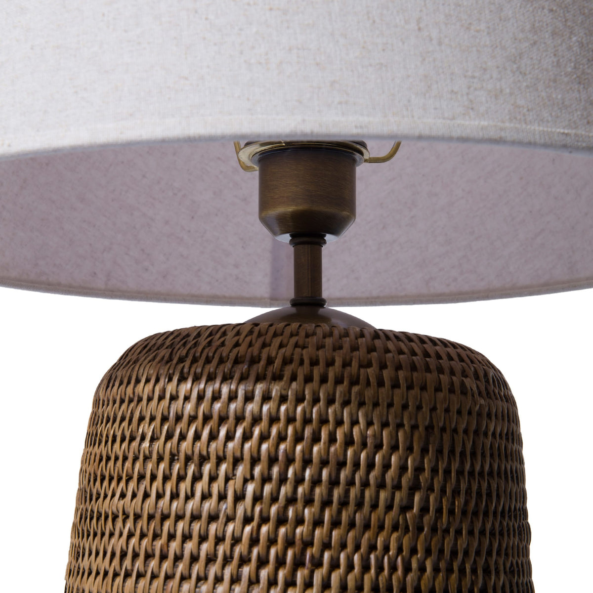 Küçük Rattan Masa Lambası