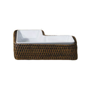L- Rattan Servis Tabağı
