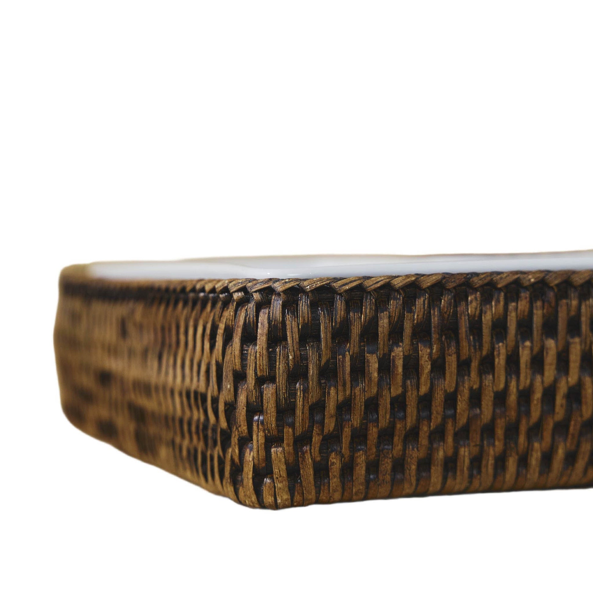 L- Rattan Servis Tabağı