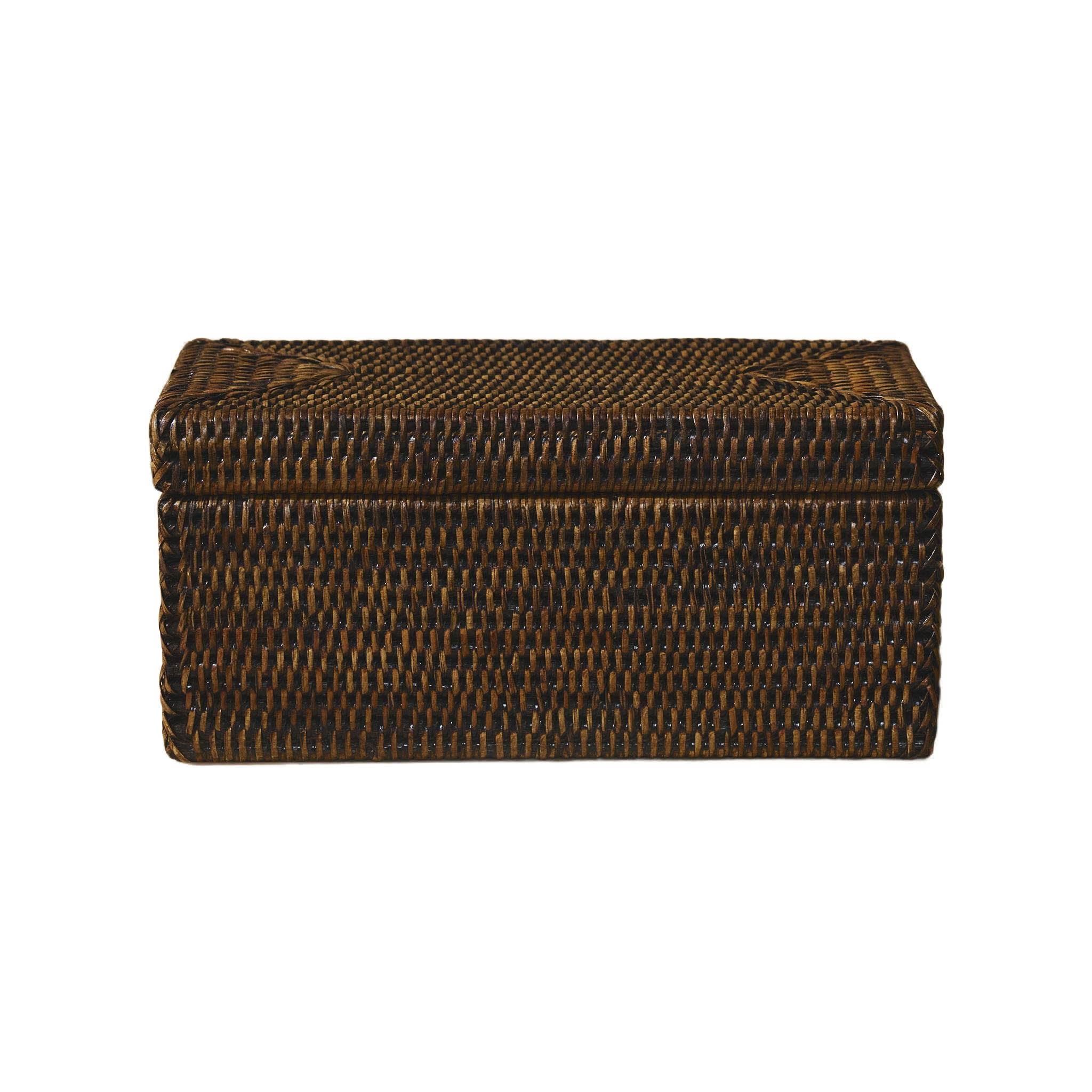 Kapaklı Rattan Saklama Kutusu