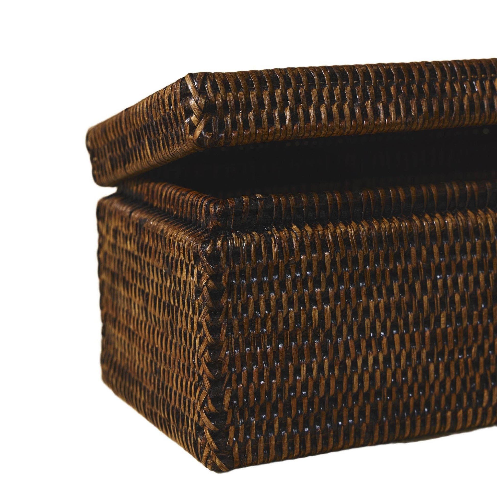 Kapaklı Rattan Saklama Kutusu