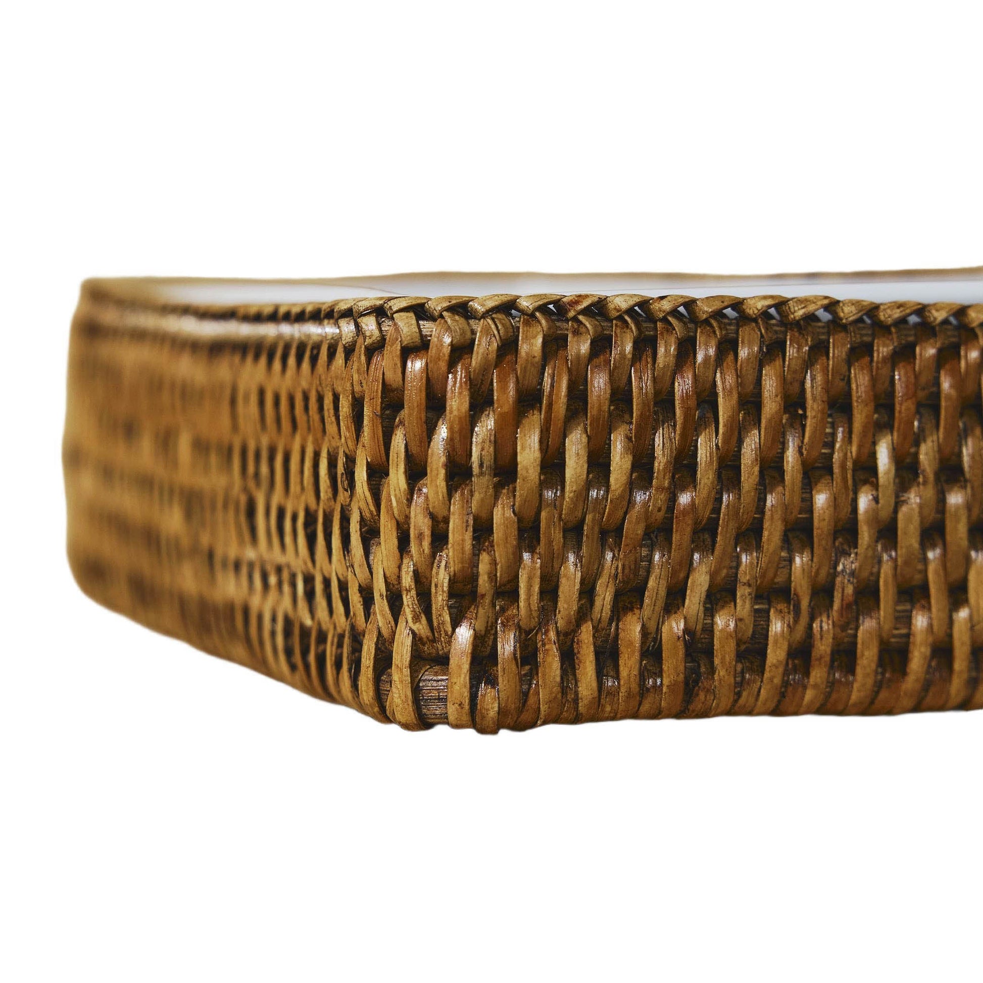 L- Rattan Servis Tabağı