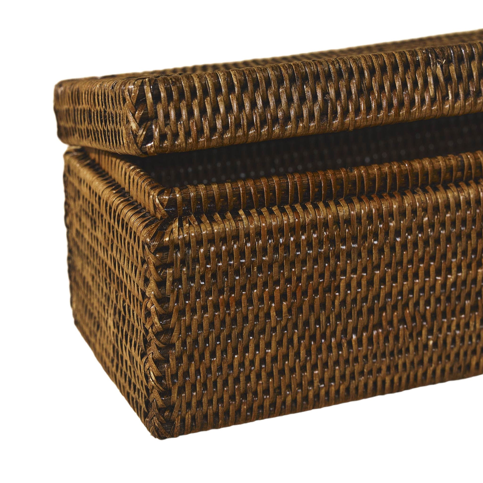 Kapaklı Rattan Saklama Kutusu