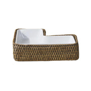 L- Rattan Servis Tabağı
