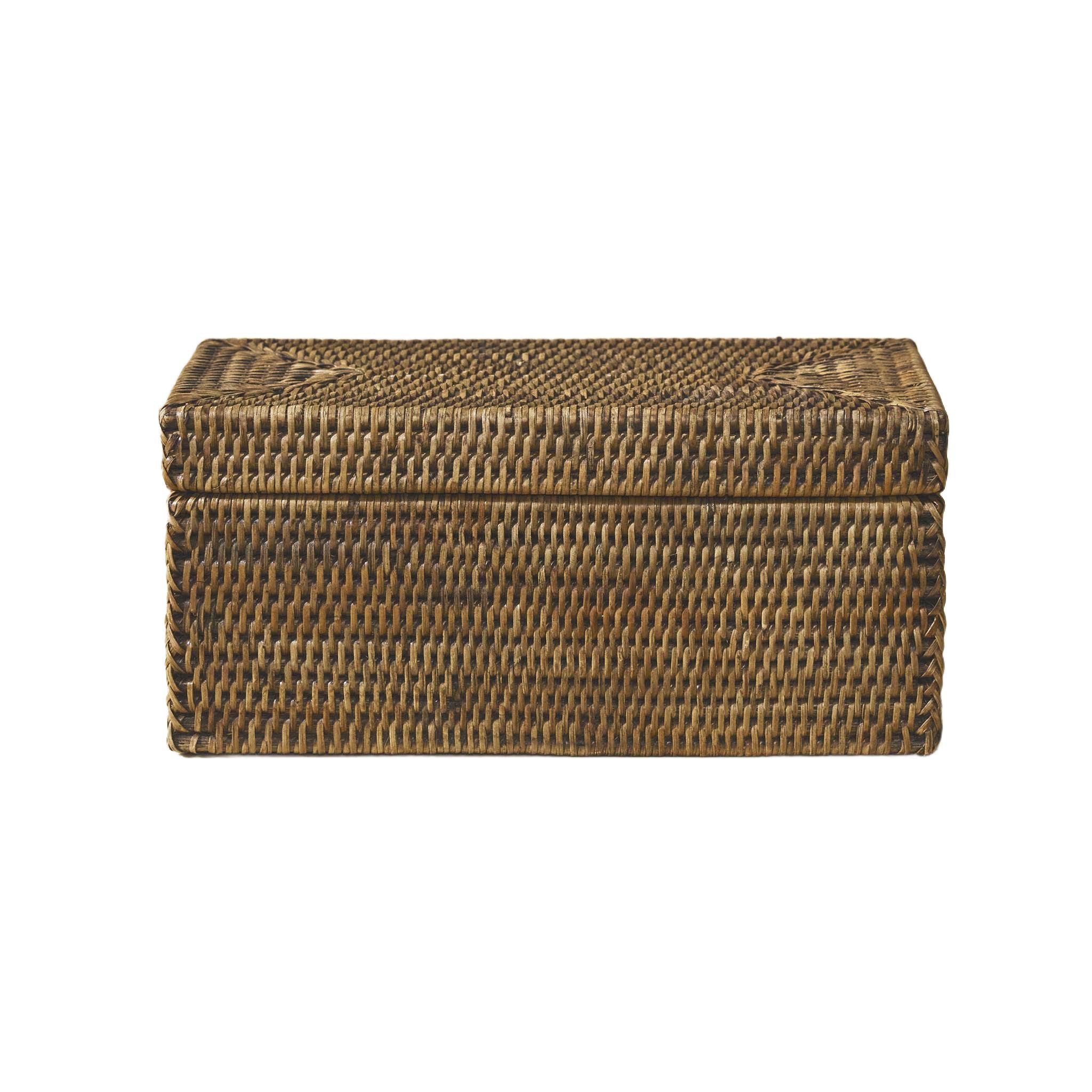 Kapaklı Rattan Saklama Kutusu