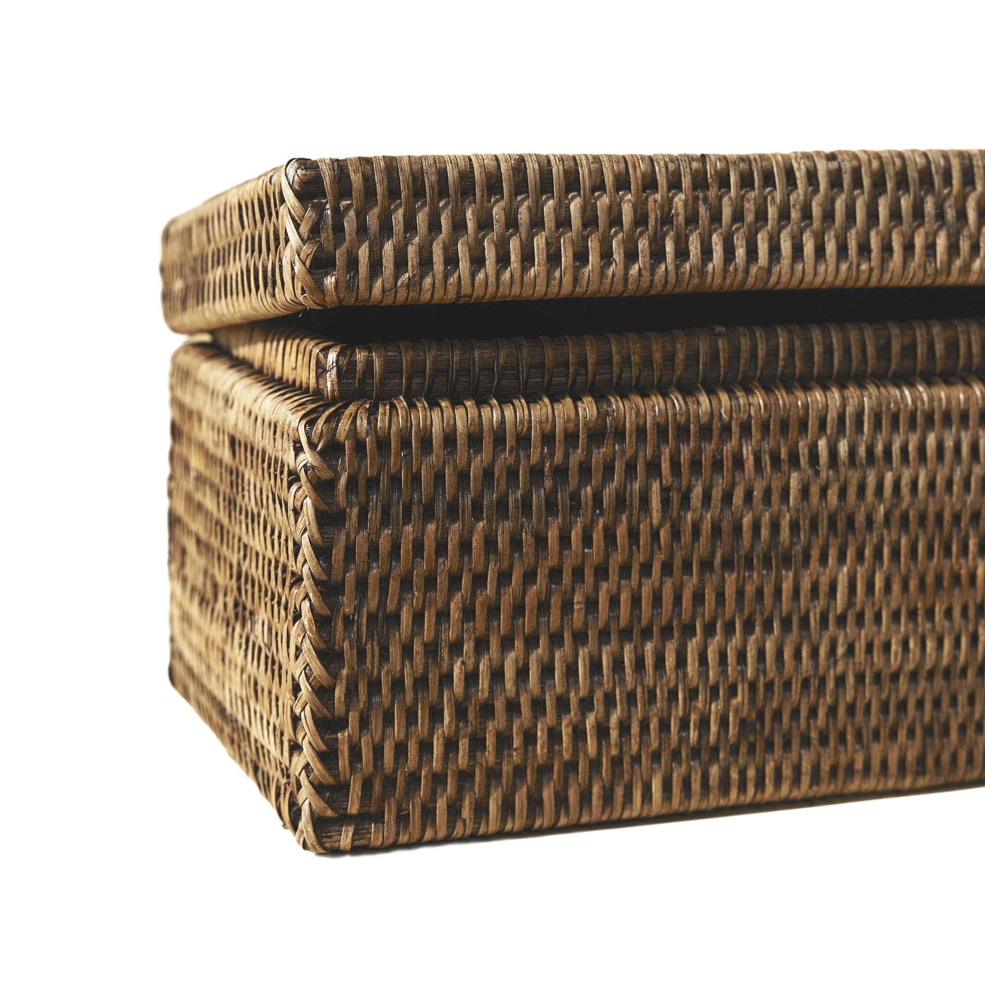 Kapaklı Rattan Saklama Kutusu